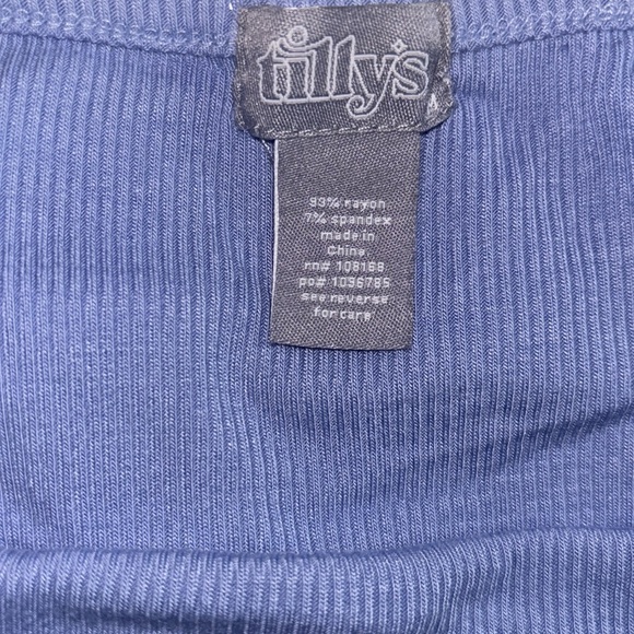 Tilly’s Seamless, Ribbed with Lace Trim Women’s Tank Top, Size Medium - Picture 8 of 11